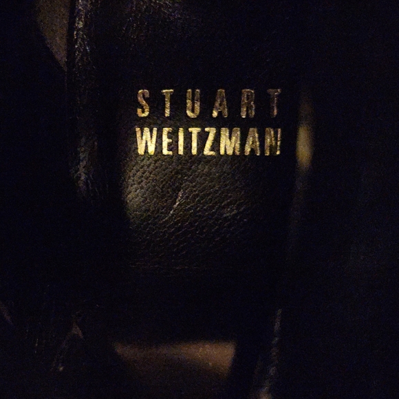 STEWART WEIZMANN ✨️VINTAGE✨️ BROWN SUEDE KNEE HIGH BLOCK HEEL BOOTS SIZE 6.5 M - Picture 9 of 11